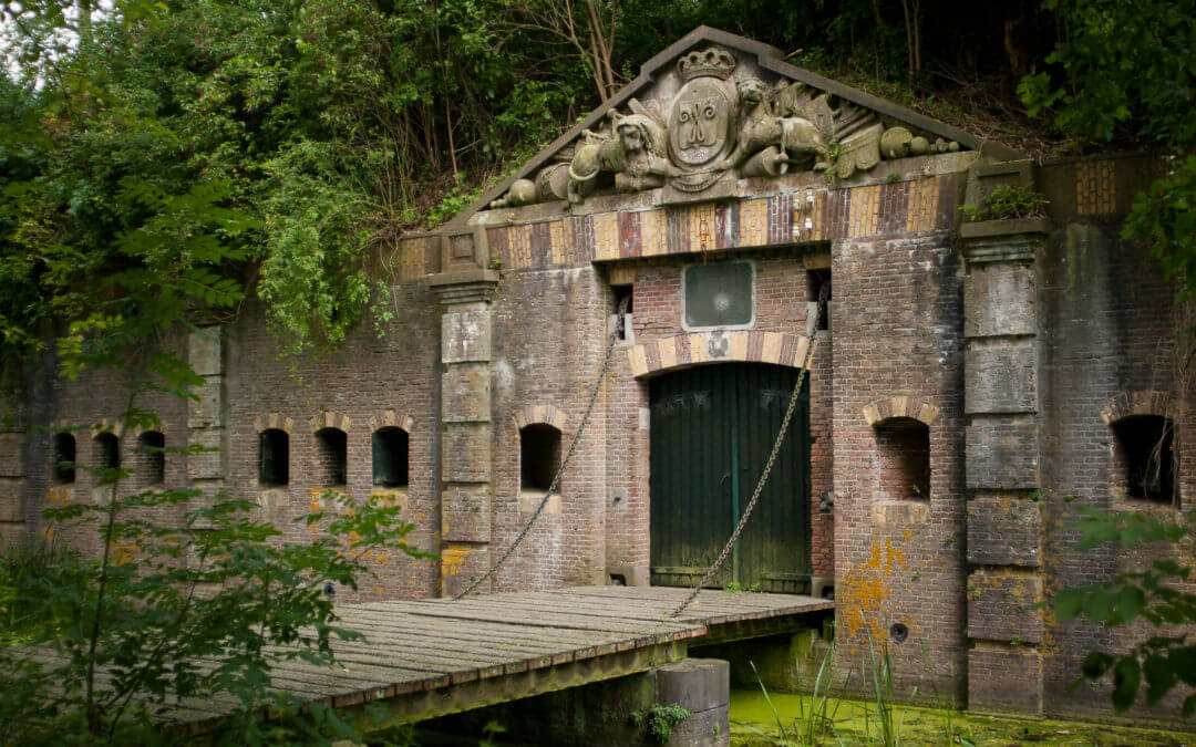 toegang tot fort bij rijnauwen onderdeel van de nieuwe hollandse waterlinie